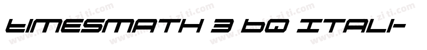 TimesMath 3 BQ Itali字体转换